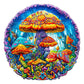 Jigfoxy Wooden Puzzles for mature-themeds  Magical Mushrooms Wood Puzzles mature-themed  Unique Animal Shape Wooden Jigsaw Puzzles  Birthday Gifts for Puzzles Lovers Family Friend (L-13.3 * 13.3in-290pcs)