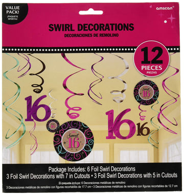 Swirl Dec | Sweet Sixteen Collection | Birthday