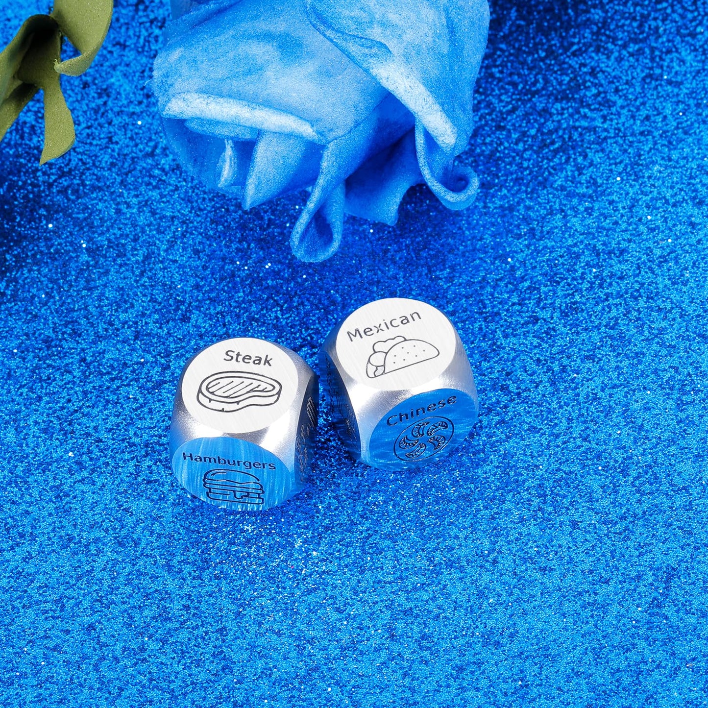 2Pcs Funny Food Dice Valentines Day Gifts For Him Her Husband Wife Anniversary Couple Gifts For Boyfriend Girlfriend His And Her