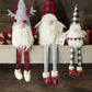 Mud Pie Christmas Buffalo Check Dangle Leg Gnome, Reindeer 23' X 7'