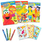 Set Of 15 Kids Play Packs Bundle ~ Fun Party Favors Coloring Book Crayons Stickers Loot Bags (Sesame Street)
