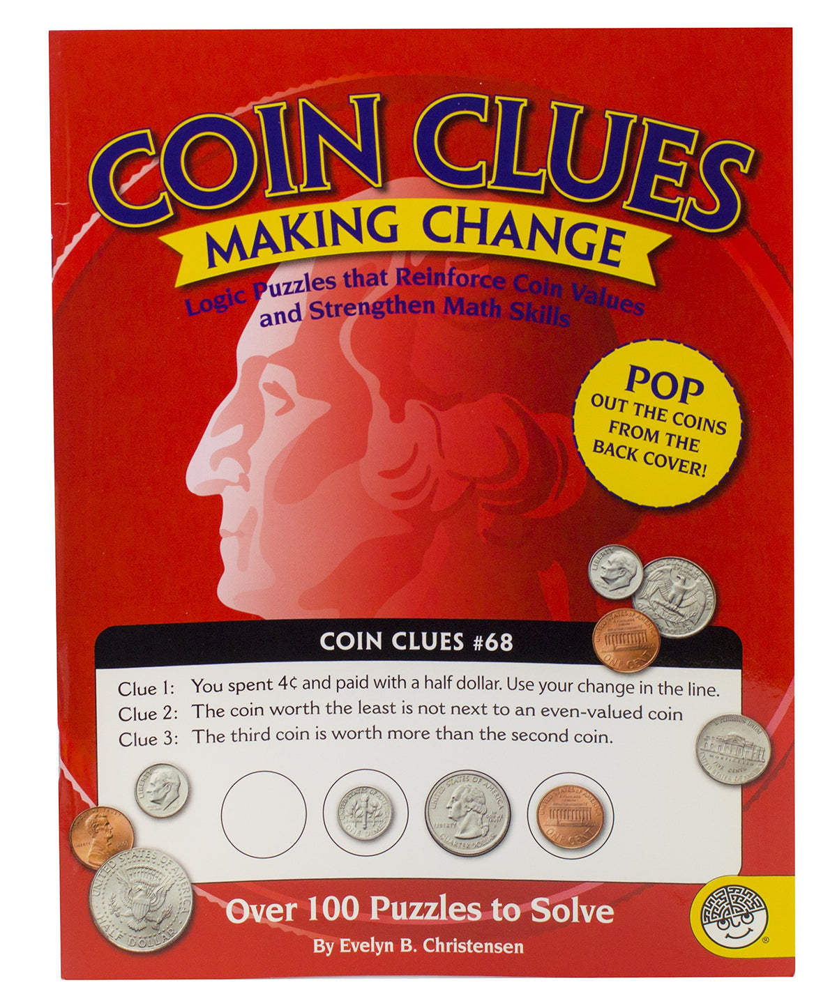 MindWare - Coin Clues: Making Change - 102 Logic Puzzles - Great for Teaching Problem Solving and Critical Thinking - Challengin