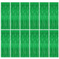 12 Pack Party Decorations, 3.28 FT x 7.05 FT Green Streamer, Metallic Birthday Backdrop Foil Fringe Curtains Green Tinsel, Party