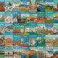 Italy Puzzle 1000 Piece For Adults, Cinque Terre Rome Travel Jigsaw Puzzles City Florence, Europe Landscape Nature Puzzle For Ad