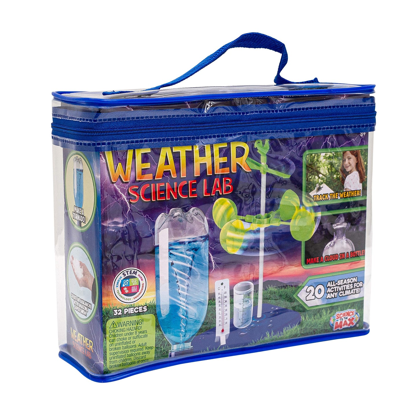 Be Amazing! Toys Weather Science Lab - Kids Weather Science Kit With 20 All Season Projects - Educational Stem Kits For Boys & G