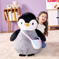 Ikasa Giant Penguin Stuffed Animal Plush Toy, 23' Big Cute Jumbo Soft Penguin Plushie For Kids Girls Boys Girlfriend Children