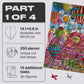 Unidragon Original + Ic4 Design Wooden Jigsaw Puzzle For Adults And Kids, Puzzle Board Game, Quezzle Amazing Cappadocia, Part 1, 250 Pieces, 14.1 By 9.8 Inches