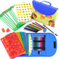 Drawing Stencils Set For Kids (55 Piece) - Arts And Crafts Set For Girls & Boys - Christmas & Birthday Gifts For Kids 4 5 6 7 8 9+ Year Old - Ideal Creativity Kit & Travel Activity With 300+ Shapes