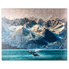 MyPuzzle Alaska Whales - enhanced 100 Piece Jigsaw Puzzle - Made in USA