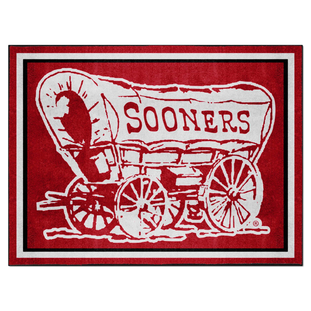 FANMATS NCAA Oklahoma Sooners University of Oklahoma8x10 Rug, Team Color, One Sized