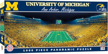Masterpieces Ncaa Panoramics 1000 Puzzles Collection - Michigan Ncaa Panoramics 1000 Piece Jigsaw Puzzle