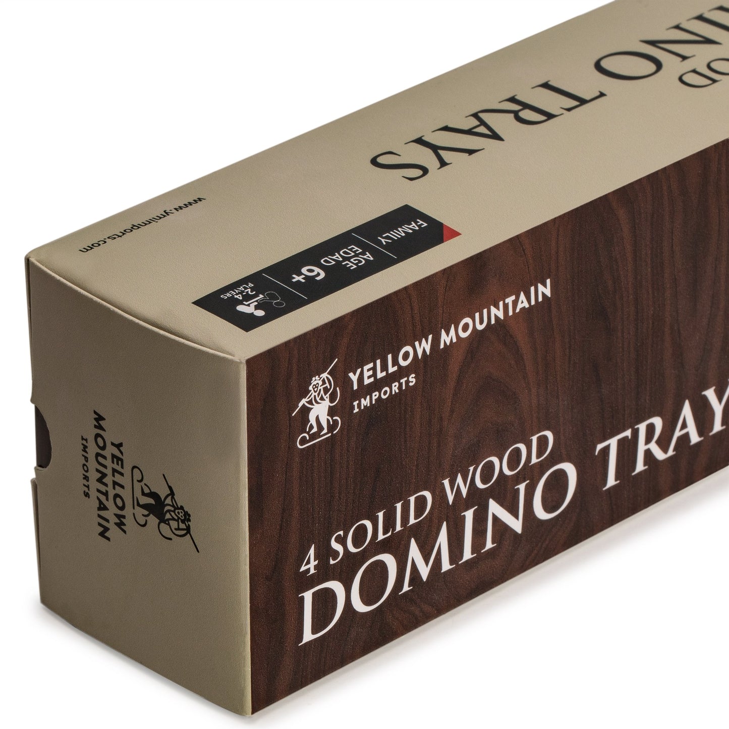 Yellow Mountain Imports Premium Beechwood Domino Racks/Trays (10-Inch) - Set Of 4 - Domino Holders For Mexican Train, Chickenfoot And Other Domino Games