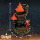 Forged Dice Co. Wizard'S Castle Dice Tower - Hand Painted - Fits Dungeons And Dragons Dice - Red
