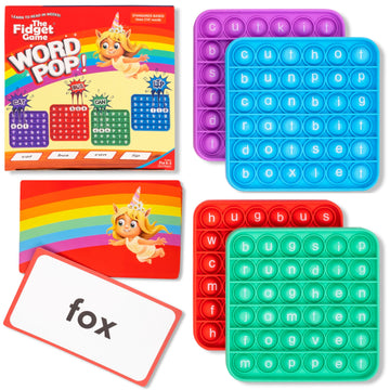 The Fidget Game Word Pop Cvc Words - Learn To Read In Weeks - Multisensory Reading & Phonics Interactive Tools Ideal For Pre Kin