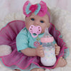 Milidool Lifelike Reborn Baby Dolls - 18 Inch Realistic Newborn Baby Dolls Girl, Real Life Baby Dolls With Soft Weighted Body, R
