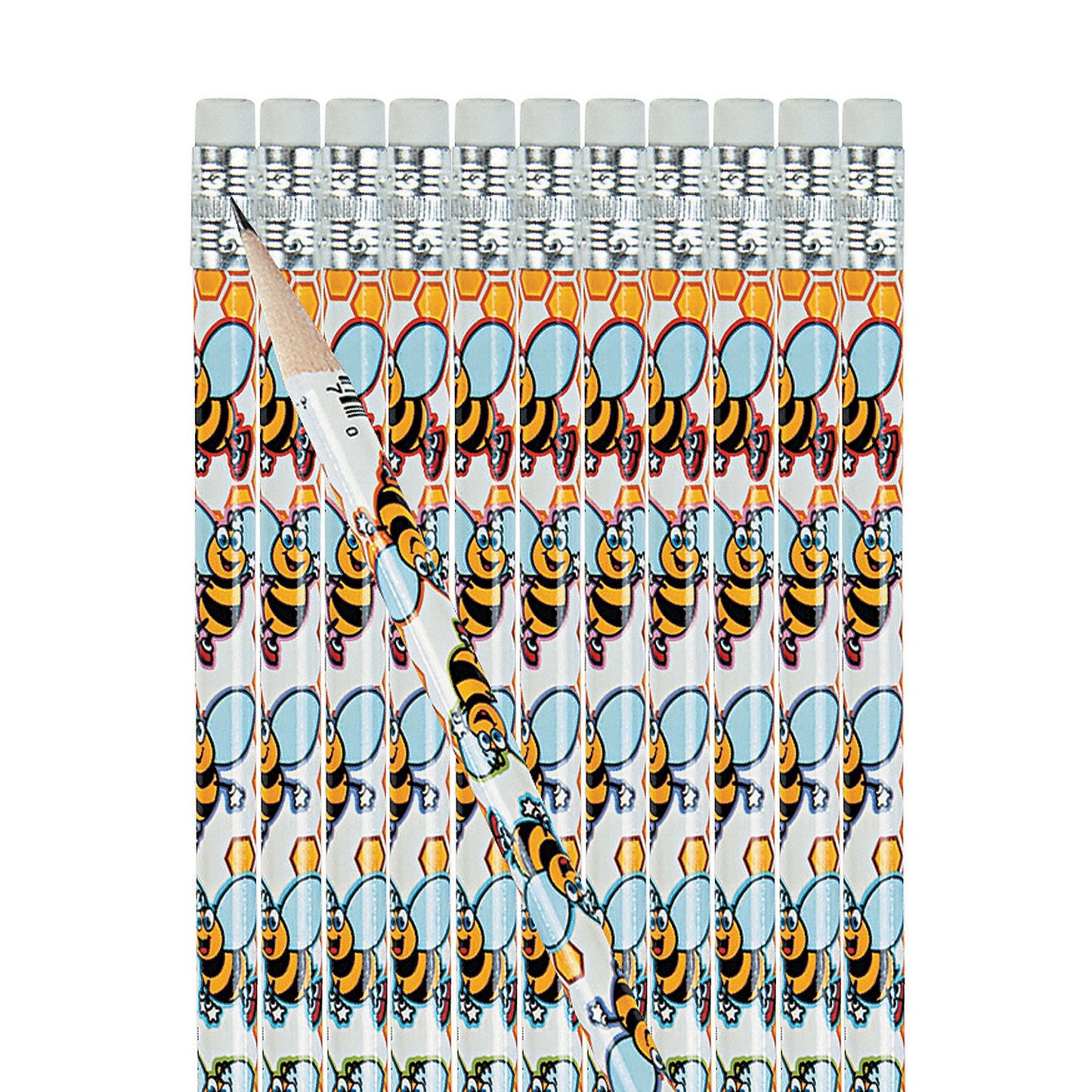 Fun Express Bee Pencils #2 Pencils for Kids - 24 pieces bee party favors