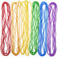 24PCS Pride Necklace Stuff, LGBTQ Beads Pride Accessories, 6 Kinds of Metallic Rainbow Beads Bulk, Gay Lesbian Pride Necklace fo