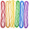 24PCS Pride Necklace Stuff, LGBTQ Beads Pride Accessories, 6 Kinds of Metallic Rainbow Beads Bulk, Gay Lesbian Pride Necklace fo