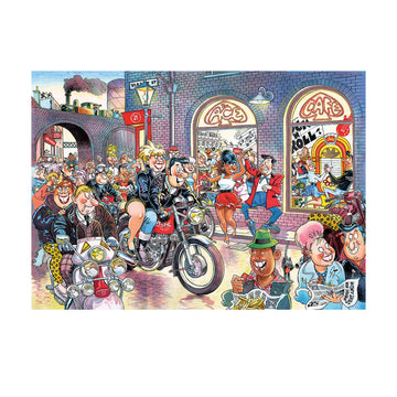Jumbo, Wasgij, Retro Destiny 7 -Rock Around The Clock!, Unique Collectable Jigsaw Puzzle For Adults, 1,000 Piece
