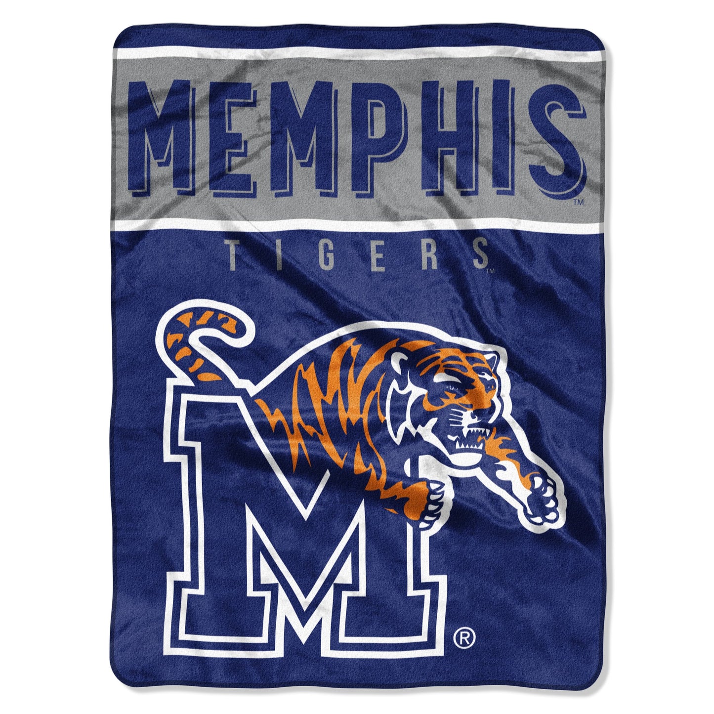 The Northwest Company NCAA Memphis Tigers Raschel Throw Blanket, 60 x 80, Basic