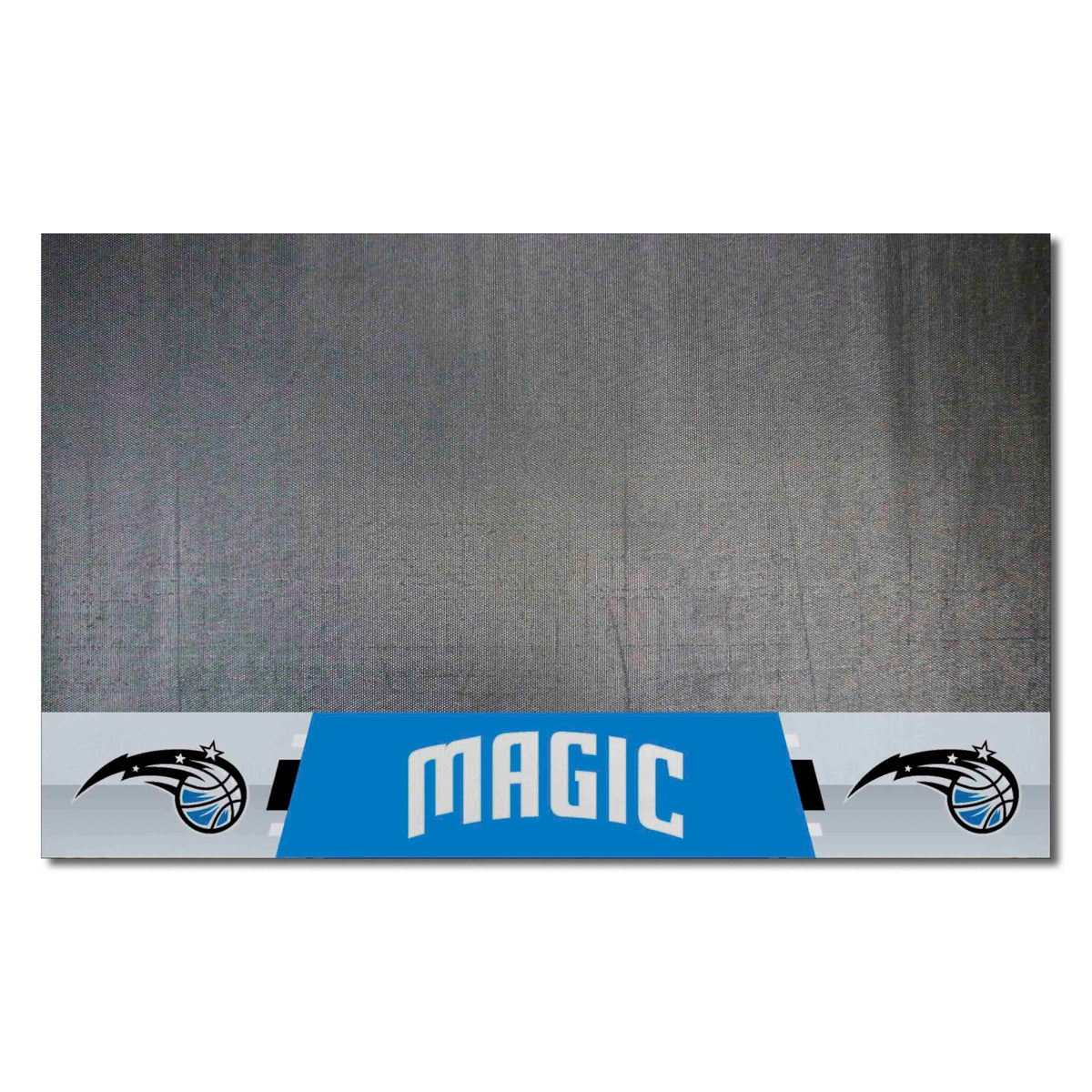 FANMATS 14216 Orlando Magic Vinyl Grill Mat - 26in. x 42in. - Deck Patio Protective Mat | Oil, flame, and UV resistant