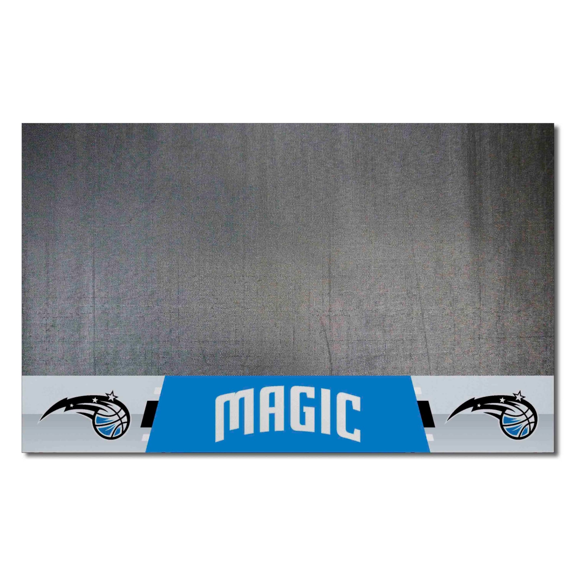 FANMATS 14216 Orlando Magic Vinyl Grill Mat - 26in. x 42in. - Deck Patio Protective Mat | Oil, flame, and UV resistant