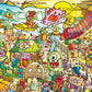 Cross & Glory - Surf 'N' Scream Beach Party - 1000 Piece Jigsaw Puzzle For Adults & Kids 12+ | Whimsical Monsters | Vibrant Beach Scene | Satin Finish | Challenging & Colorful Fun