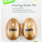 Nino Percussion Nino562-2 Natural Wood Egg Shaker Pair, Small