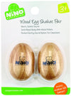 Nino Percussion Nino562-2 Natural Wood Egg Shaker Pair, Small