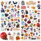 Linaye 24 Sheets Halloween Stickers For Kids, 1260Pcs Adhesive Halloween Stickers, Halloween Stickers Bulk For Kids Cute Small S