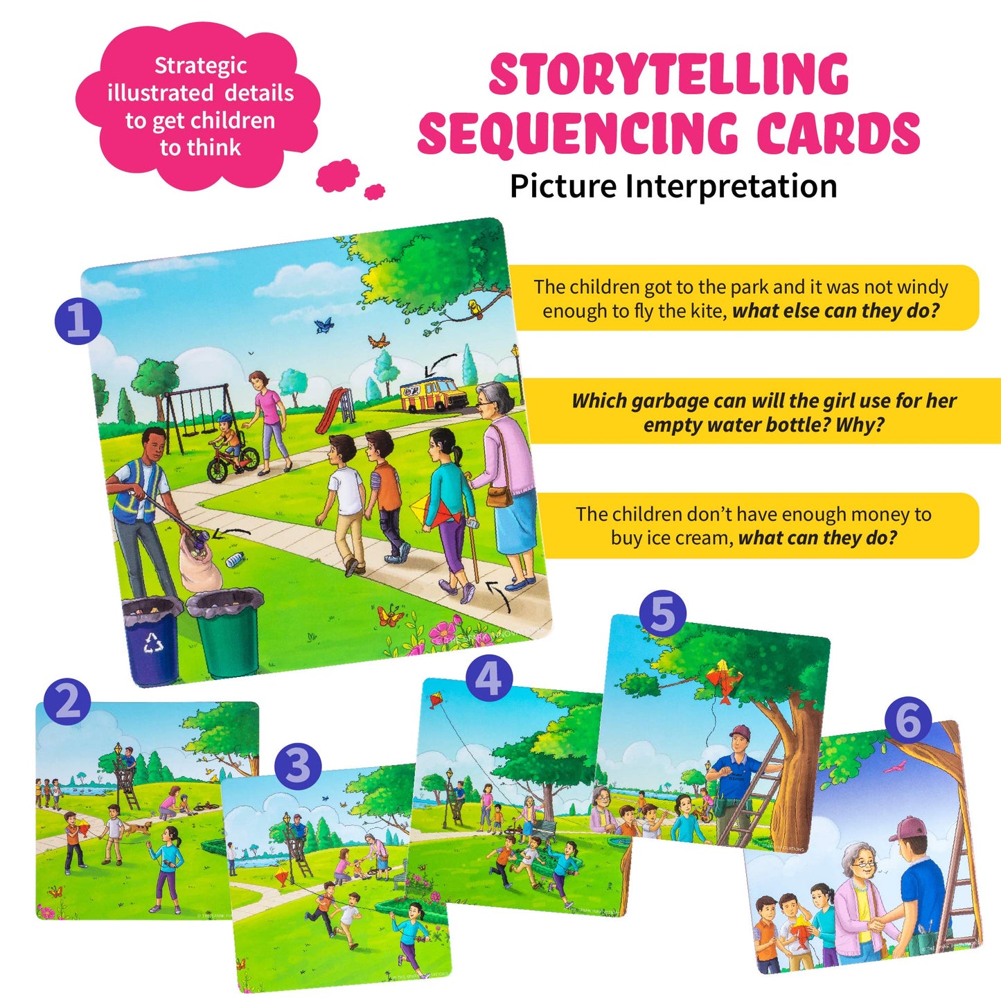 Sequencing Cards For Storytelling And Speech Therapy Game, Special Education Materials, Problem Solving, Autism Materials, Socia