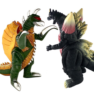 Twcare Set Of 2 Spacegodzilla Disosaur Dragon Gigan Space Toys, Kaiju Universe Action Figures King Of The Monsters Movable Joint