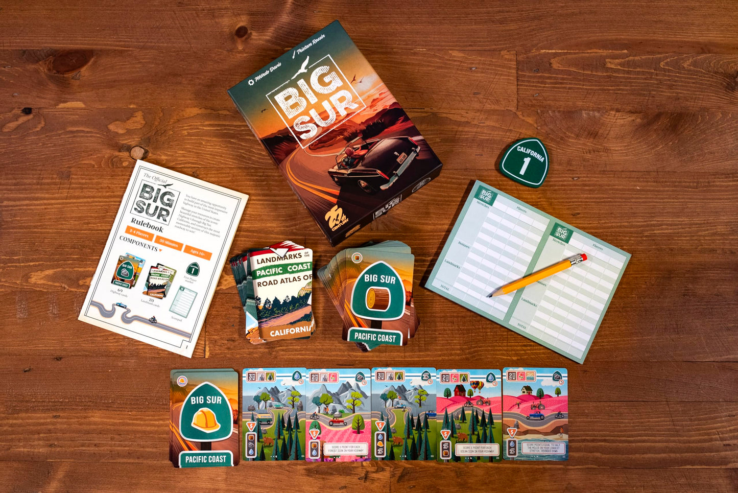 25th Century Games - Big Sur, Ages 10 and Up, 2 to 4 Players