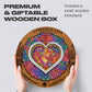 UNIDRAGON King Size Wooden Puzzle - Mandala Conscious Love 13x13 in - Brain Teaser for Adults & Kids - Beautiful Gift Package
