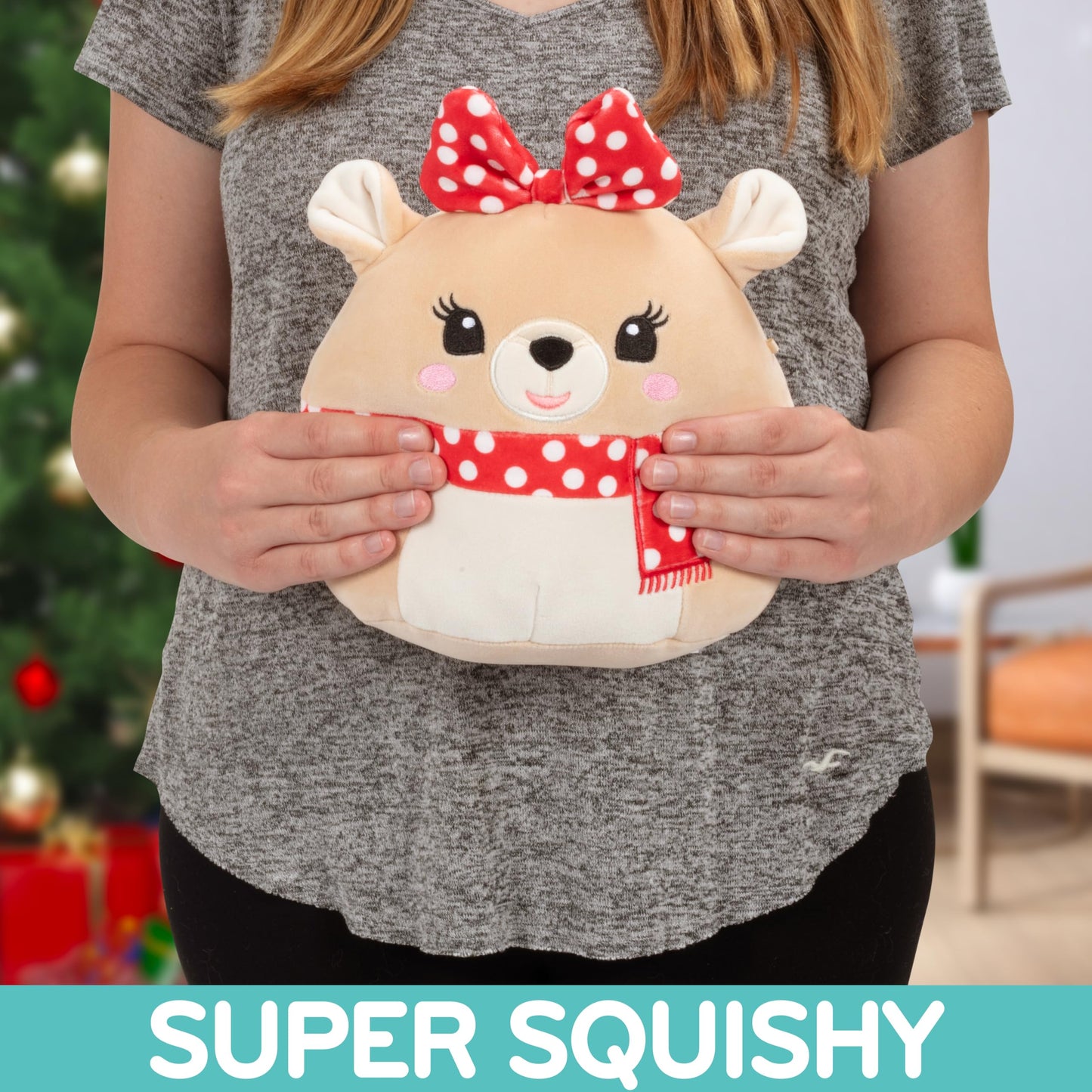 Squishmallows Original 8-Inch Clarice The Easter Reindeer - Official Jazwares Plush - Collectible Soft & Squishy Deer Fawn Stuffed Animal Toy - Gift For Kids, Girls & Boys