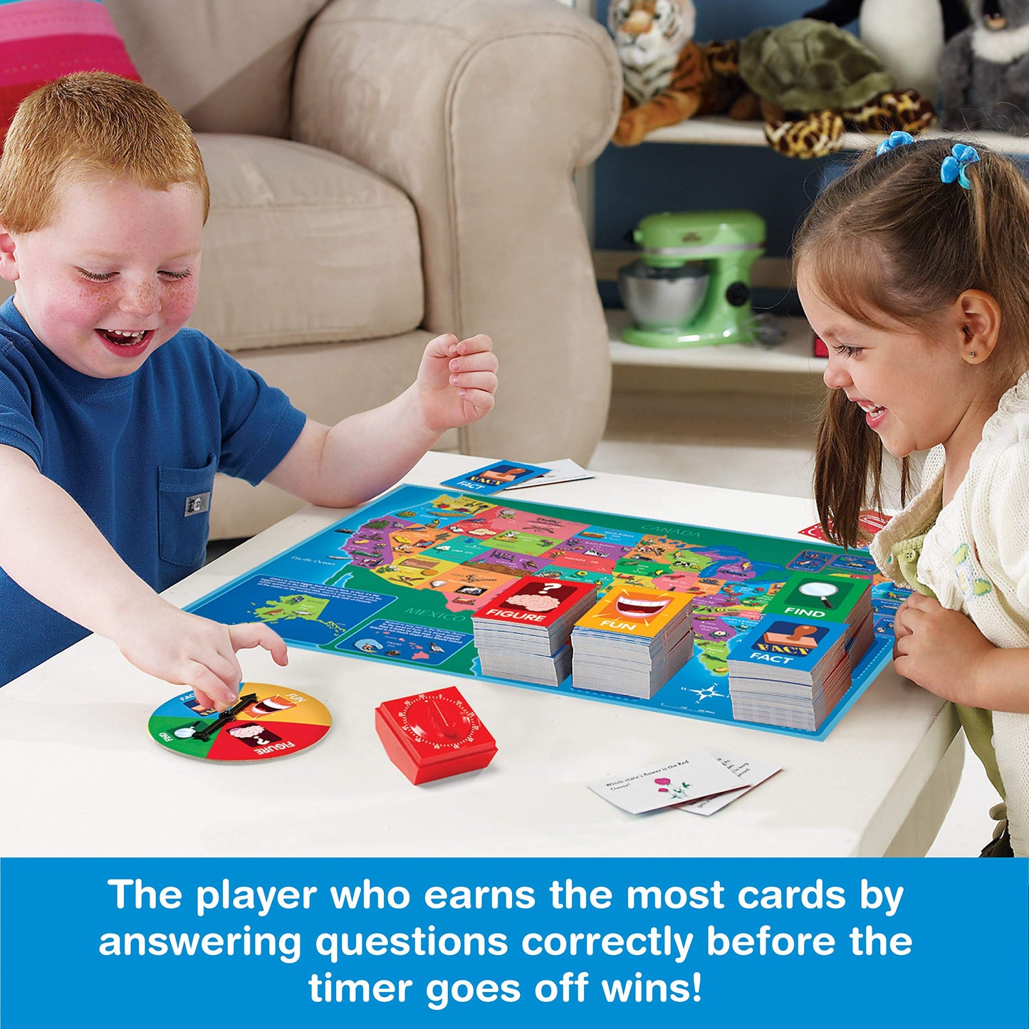 Game Zone Geography Game - Fun Educational Learning for Ages 7+, Medium Size, Multi-Color, Model P20026
