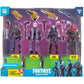 Fortnite Squad Mode 4-Figure Pack, Series 5 - 10cm, Plastic, Red/Rose, Model FNT0777