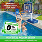 GoSports Splash Hoop Elite Basketball Game - Adjustable Height, Alloy Steel, Blue, Model BB-SPLASHHOOP-ELITE-BLUE, 2 Pool Basketballs