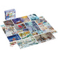 24 Jigsaw Puzzle Bundle, Holiday Winter Snow Illustration Landscape, 1000, 500, 300, 100, 48, 24 Pieces, for Kids and Adults Age