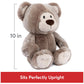 GUND Mukki Teddy Bear, 10" Premium Plush Stuffed Animal, Brown/Cream, Ages 1+