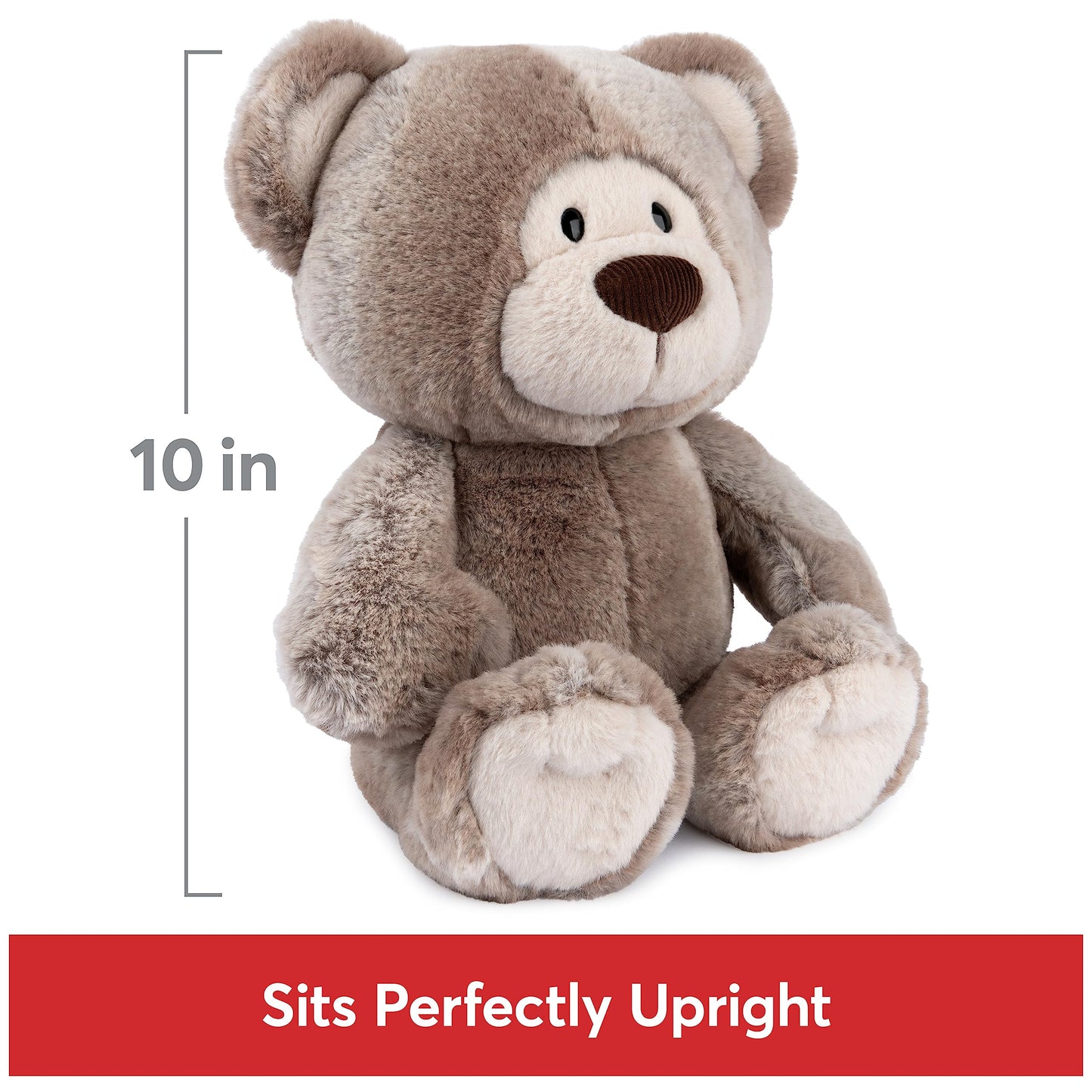 GUND Mukki Teddy Bear, 10" Premium Plush Stuffed Animal, Brown/Cream, Ages 1+