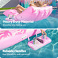 SLOOSH Inflatable Pool Floats mature-themed - Extreme Comfort Pool Lounge Chair with Detachable Cup Holder  Heavy Duty Lounger Floating Recliner Blow Up Floaties Water Floaty Lake Beach Tanning Float (Pink)
