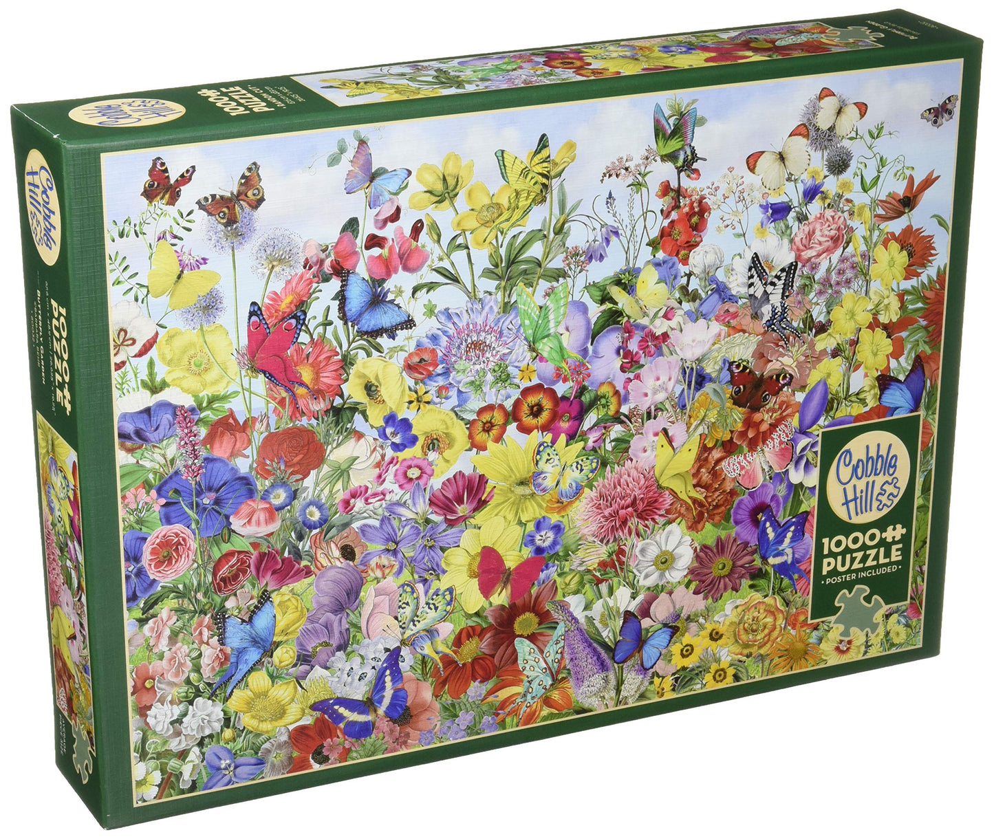 Cobblehill 80032 1000 Pc Butterfly Garden Puzzle, Various