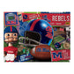 Youthefan Ncaa Mississippi Ole Miss Rebels Retro Series Puzzle - 500 Pieces, Team Colors, Large