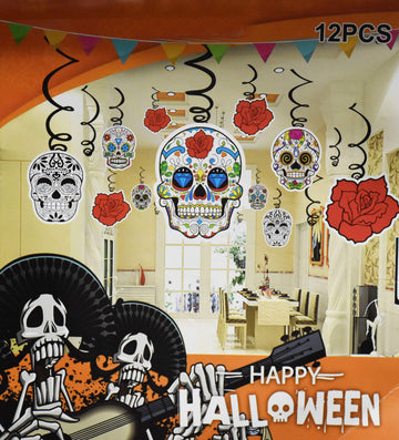 My Party Suppliers Halloween Swirl/Dangler for Decoration Set of 12