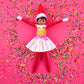 Elf On The Shelf - Blue Eyed Girl Scout Elf & Claus Couture Collection Ice Cream Party Outfit