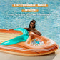 Joyin Giant Boat Pool Float With Cooler - Inflatable Boat Funny Pool Floats Raft With Reinforced Cooler, Lounge Floaties Beach L
