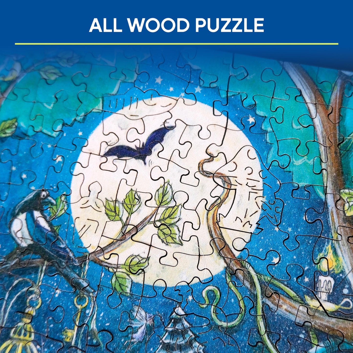 Ravensburger Fantasy Forest - 500-Piece Vibrant Wooden Jigsaw Puzzle | Stress-Reducing Fun | Eco-Friendly Materials | Certified By The Forest Stewardship Council
