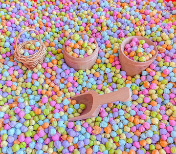 Sensory-N-Stuff Pastel Beans Sensory Bin Filler For Sensory Table - Colored Beans For Sensory Play (2 Cups - 1Lb)