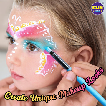 Frozen Makeup Kit for Kids, FunKidz Washable Play Pretend 60 PCS Cosmetic Toys Make Up Box Gift for Little Girls Ages 6-12